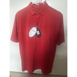 Greg Norman Golf Freedom Micro Pique Stretch Red Polo Size Small - New With Tags